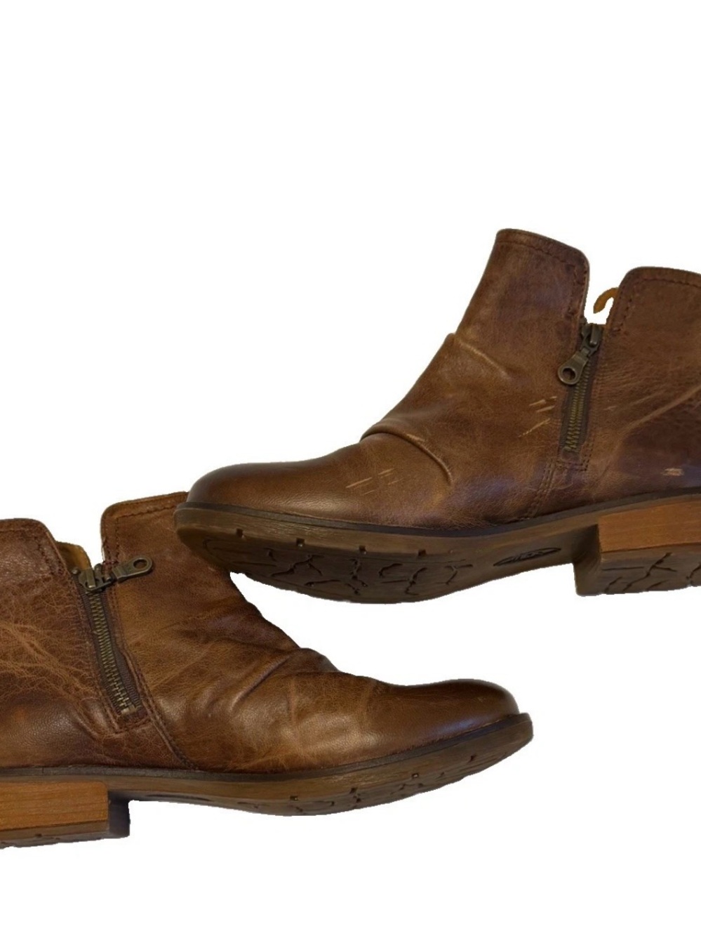 Sofft Beckie II Brown Leather Boots Size 8.5